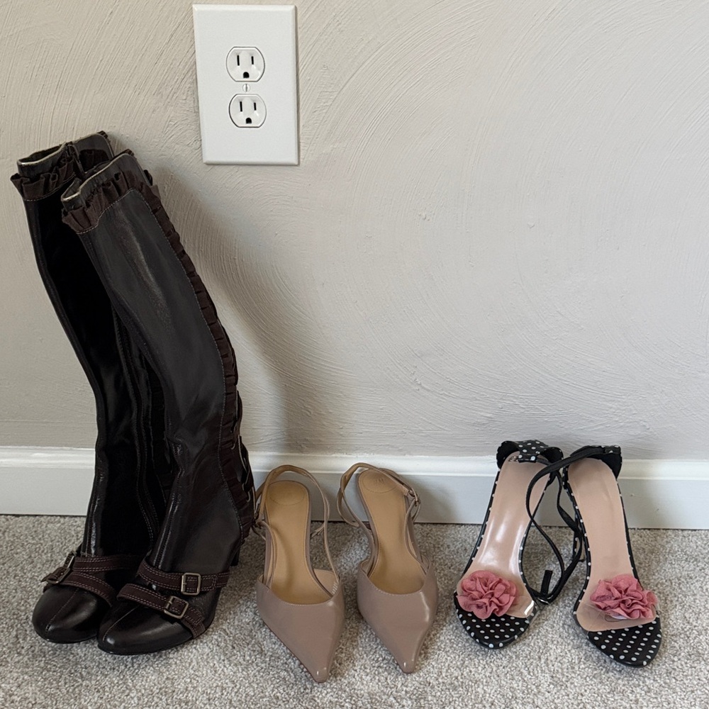 Three shoes